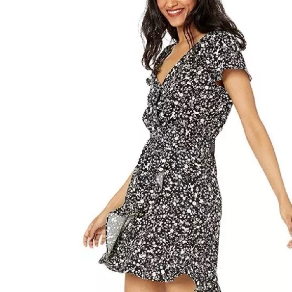 J Crew Mercantile Faux Wrap V-Neck Dress Size XXS